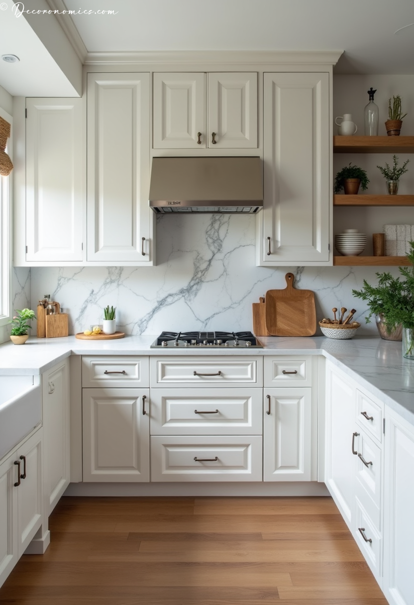 Closed storage kitchen