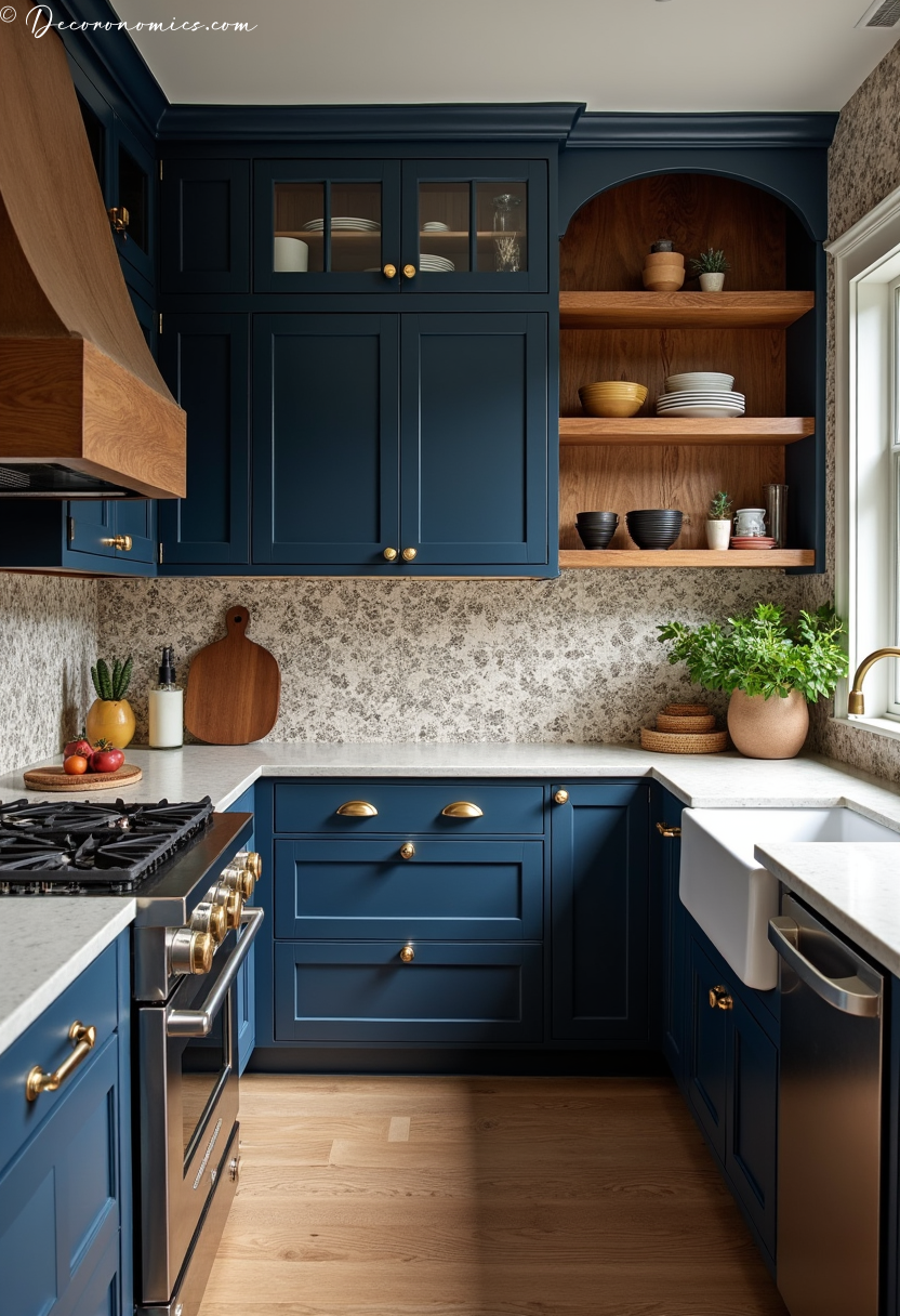 Layered texture kitchen