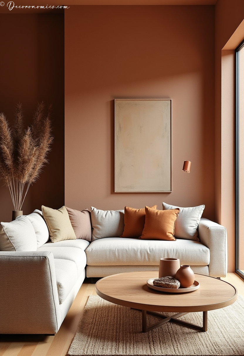 Layered texture living room