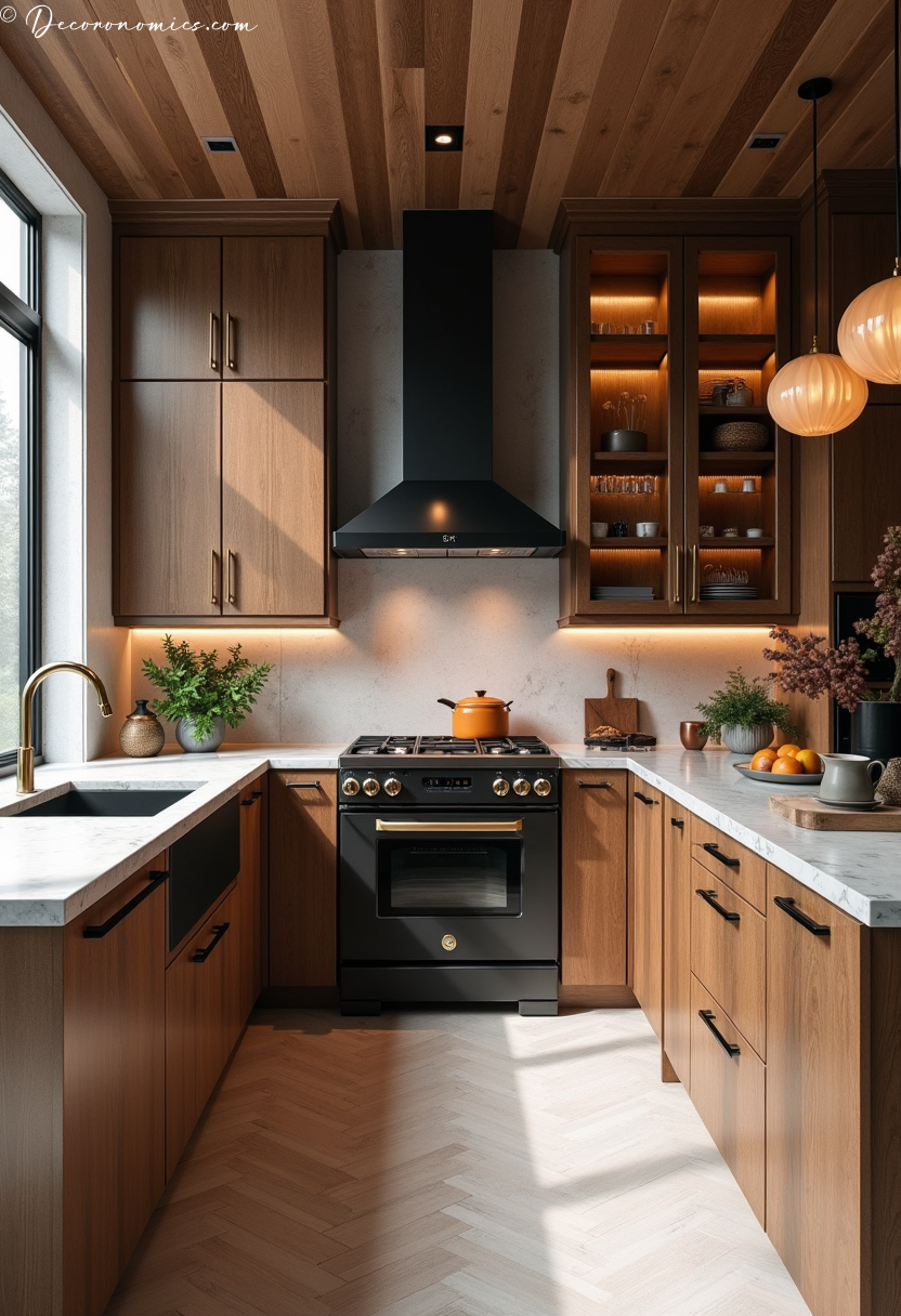 Mixed material kitchen