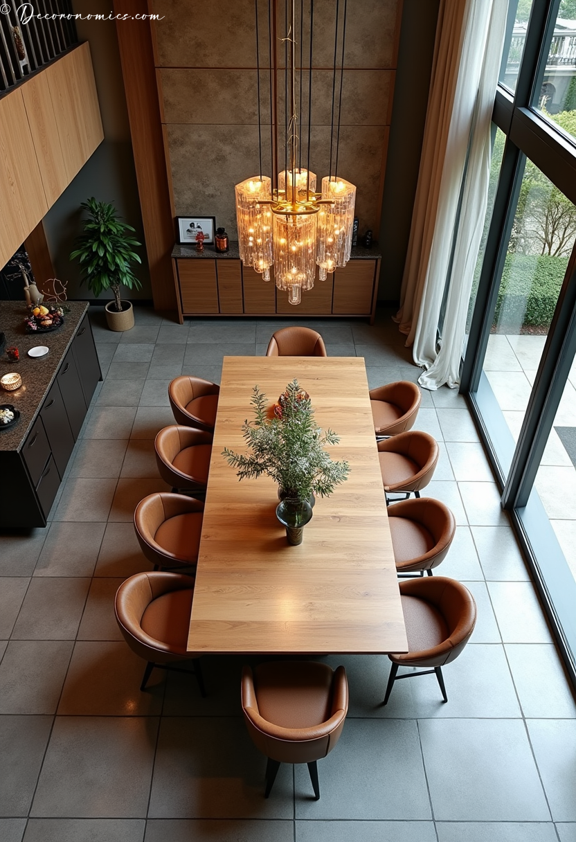 Mixed metals dining room