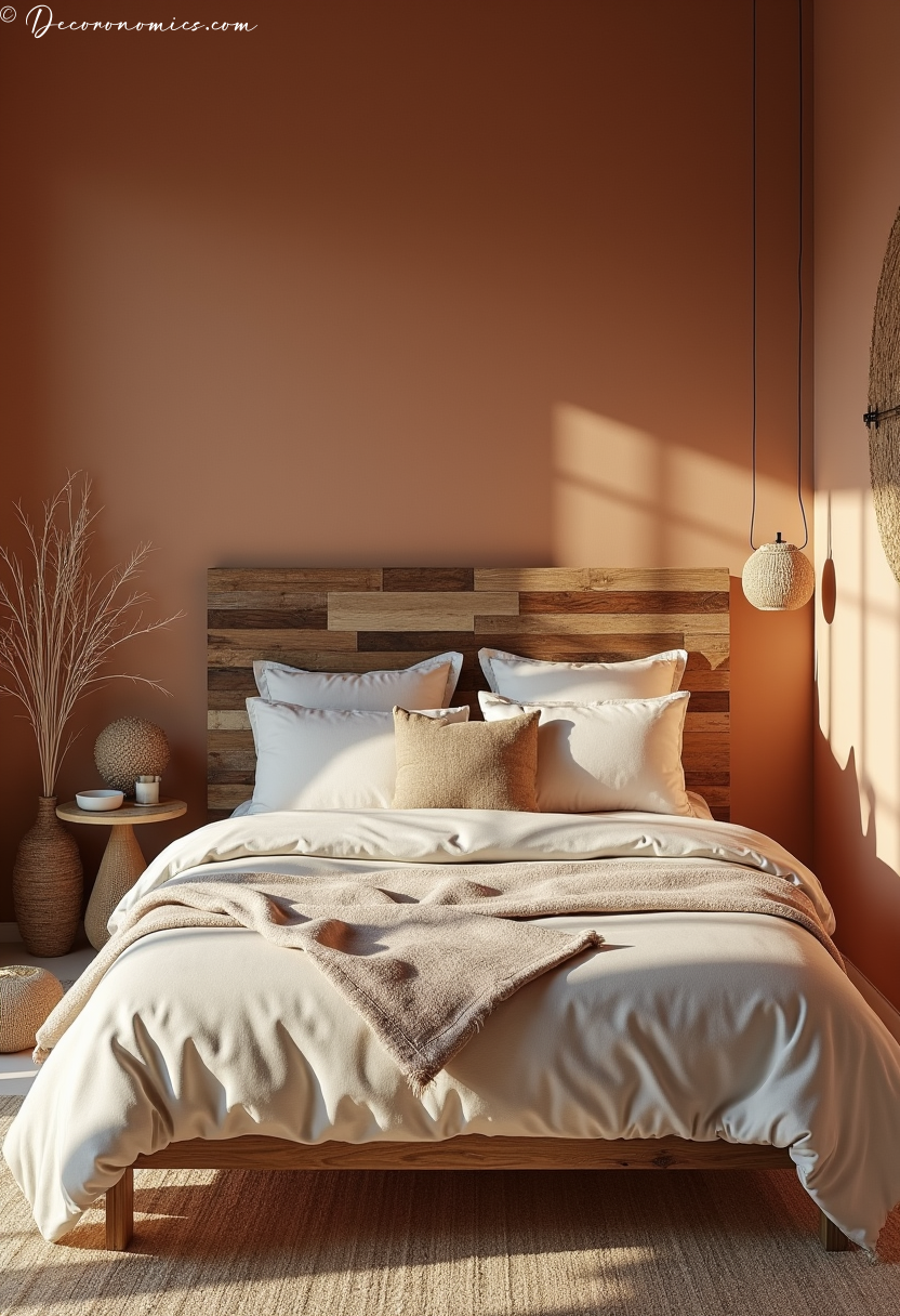 Natural materials bedroom