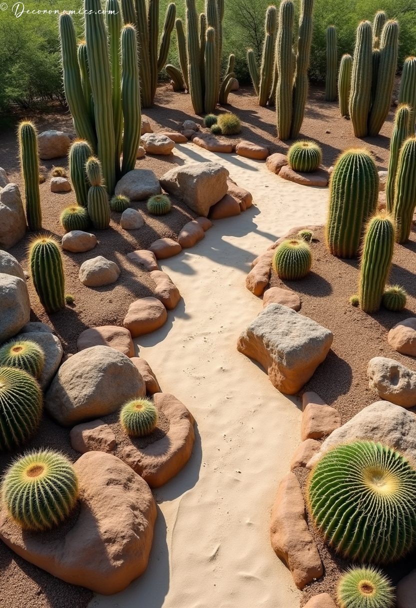 Desert cactus display