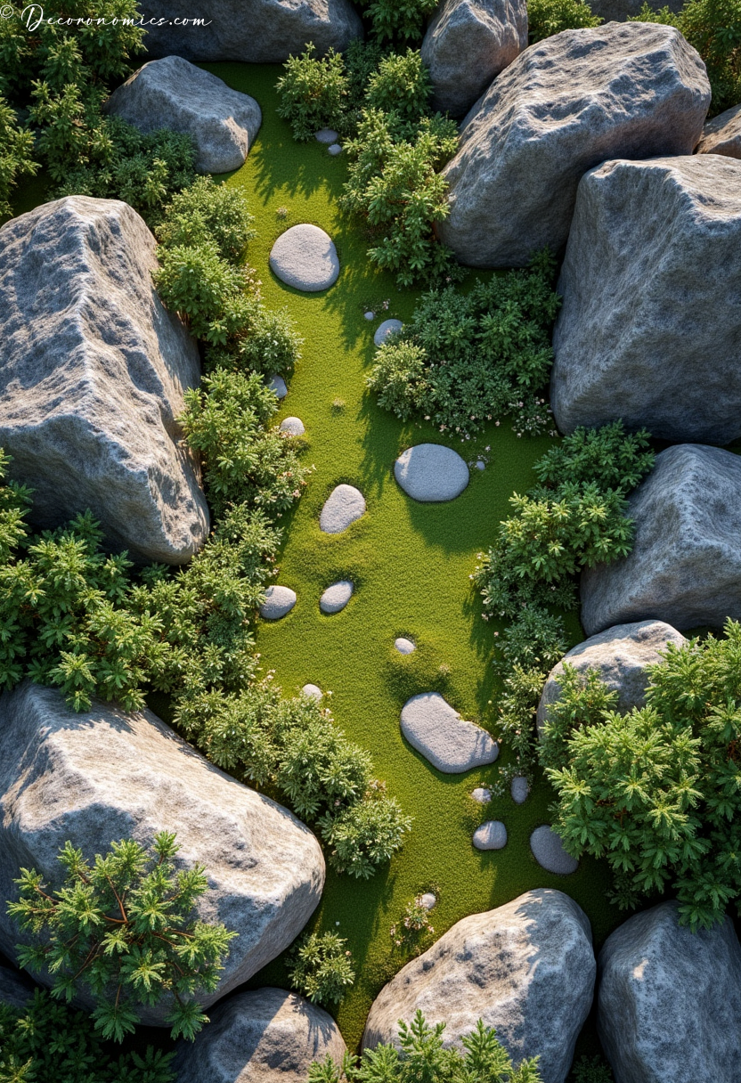 High alpine meadow rock garden