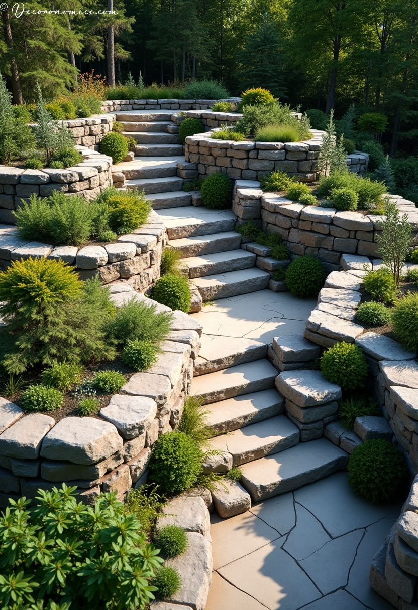 Layered terraces multi-tier