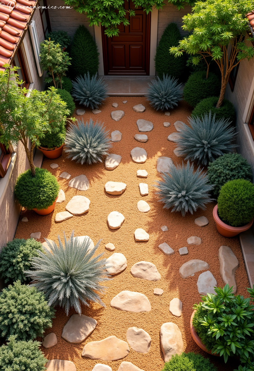 Mediterranean lavender rosemary garden