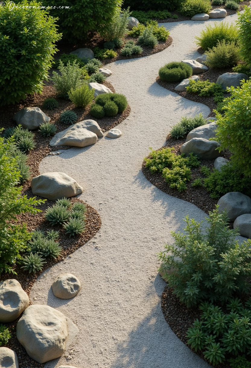 Scree slope alpine drainage