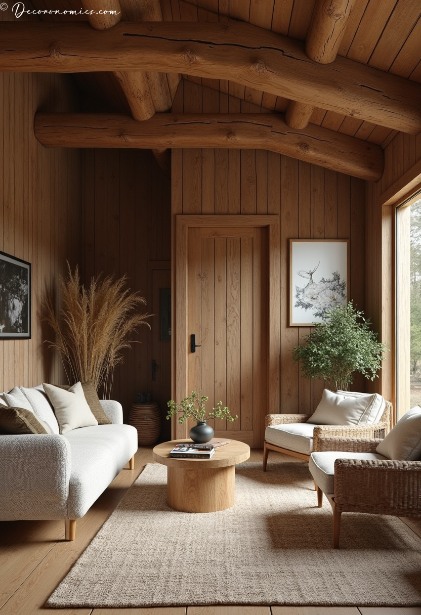 Rustic cabin aesthetic