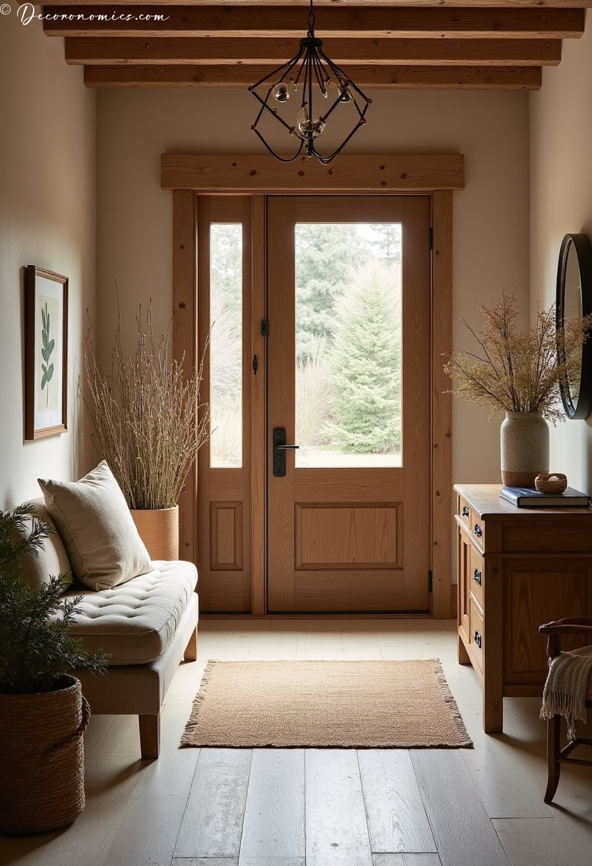 Rustic entryway design