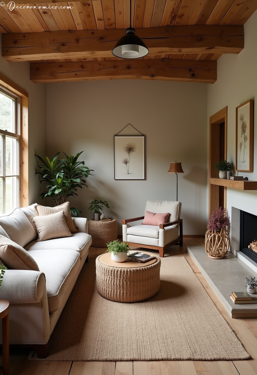 Farmhouse living room design