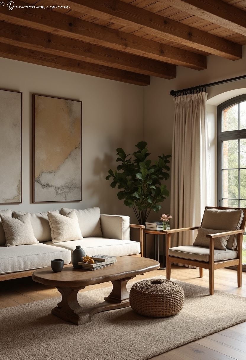 Cozy rustic living room