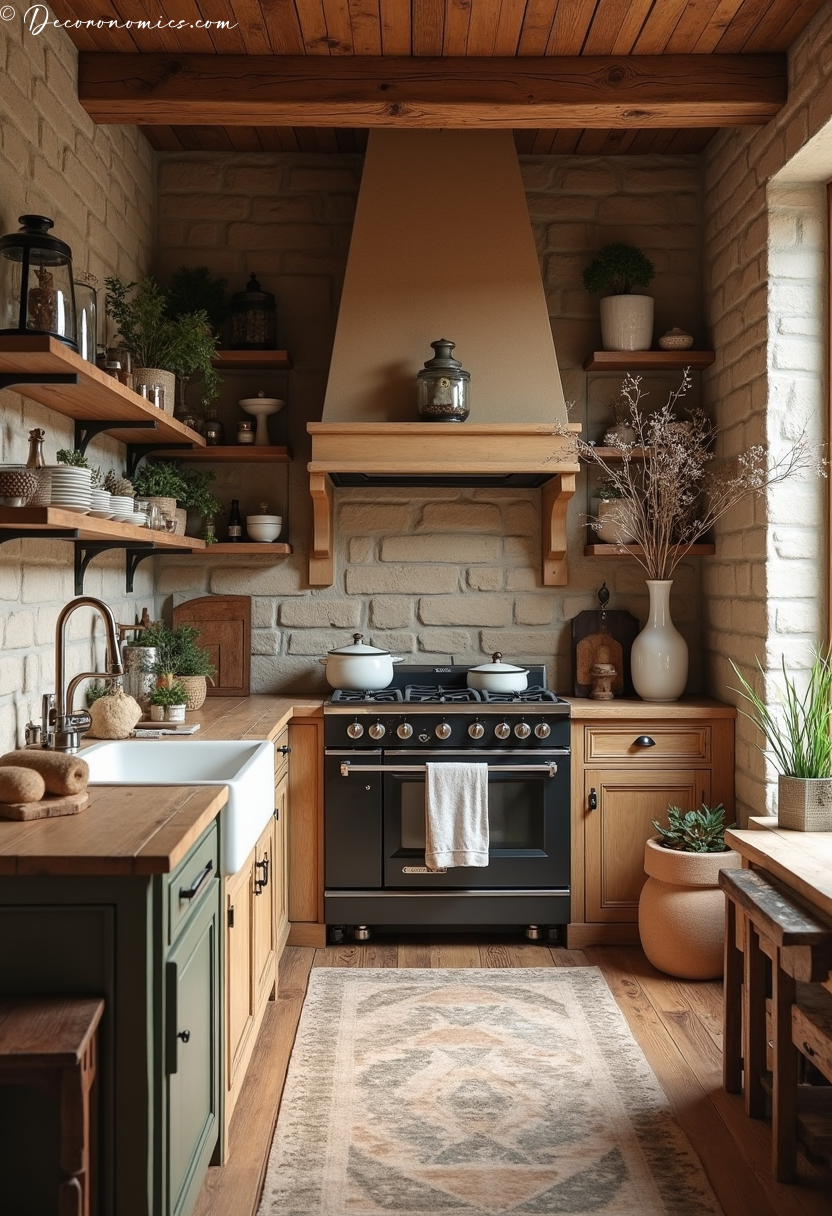 Rustic kitchen design