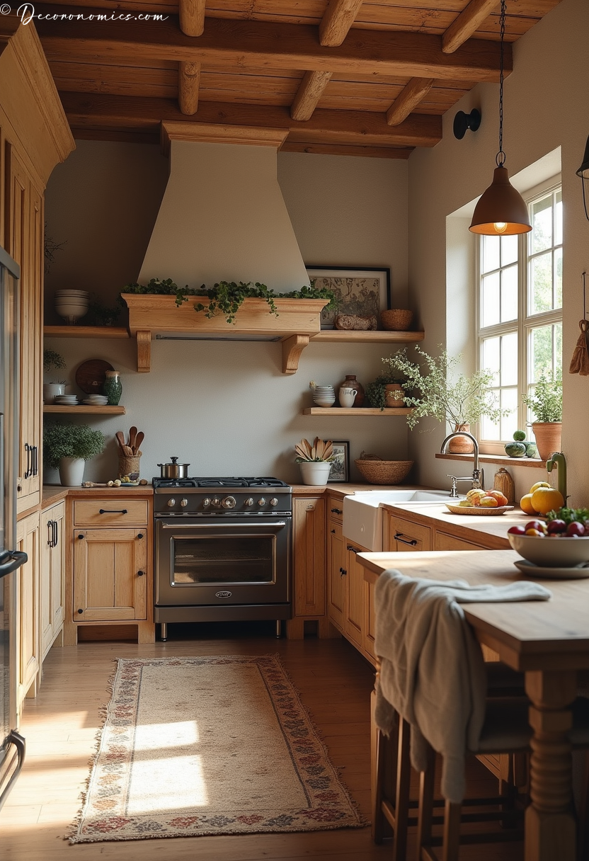 Modern rustic kitchen