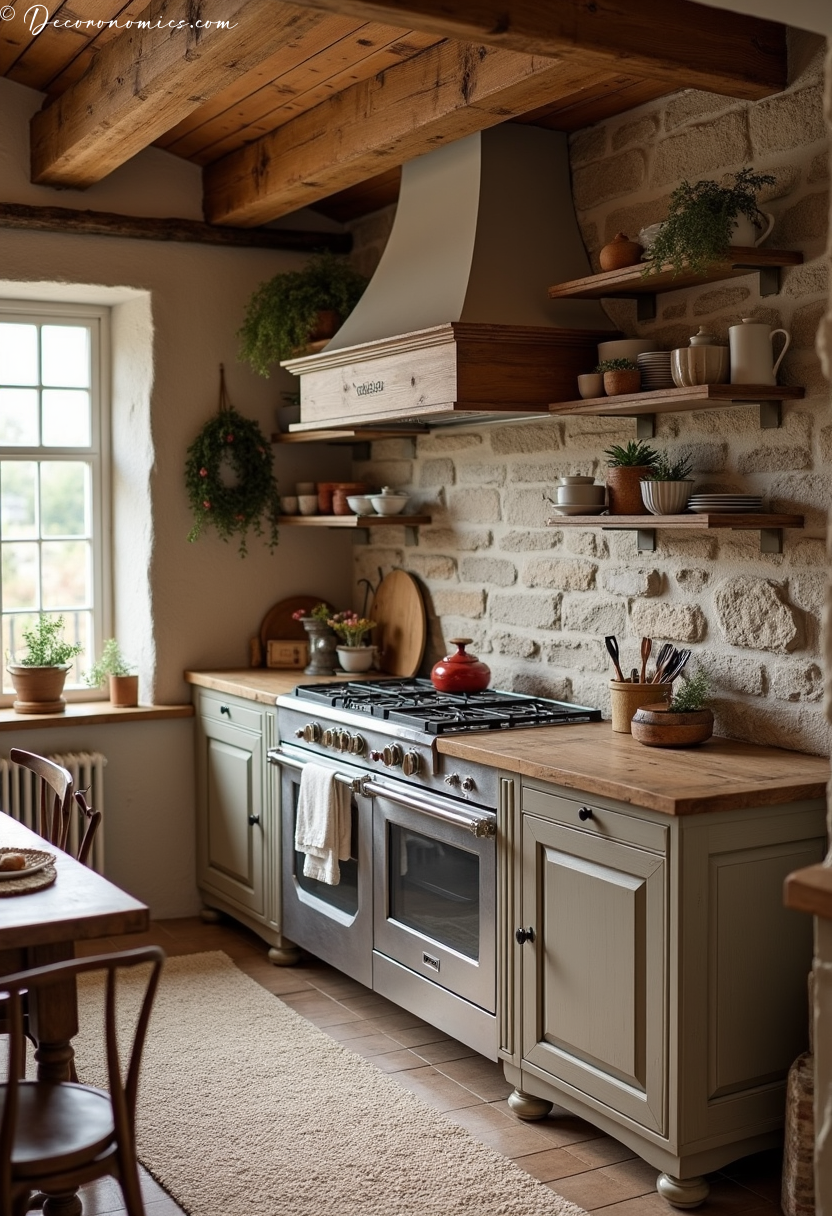Kitchen with wood accents