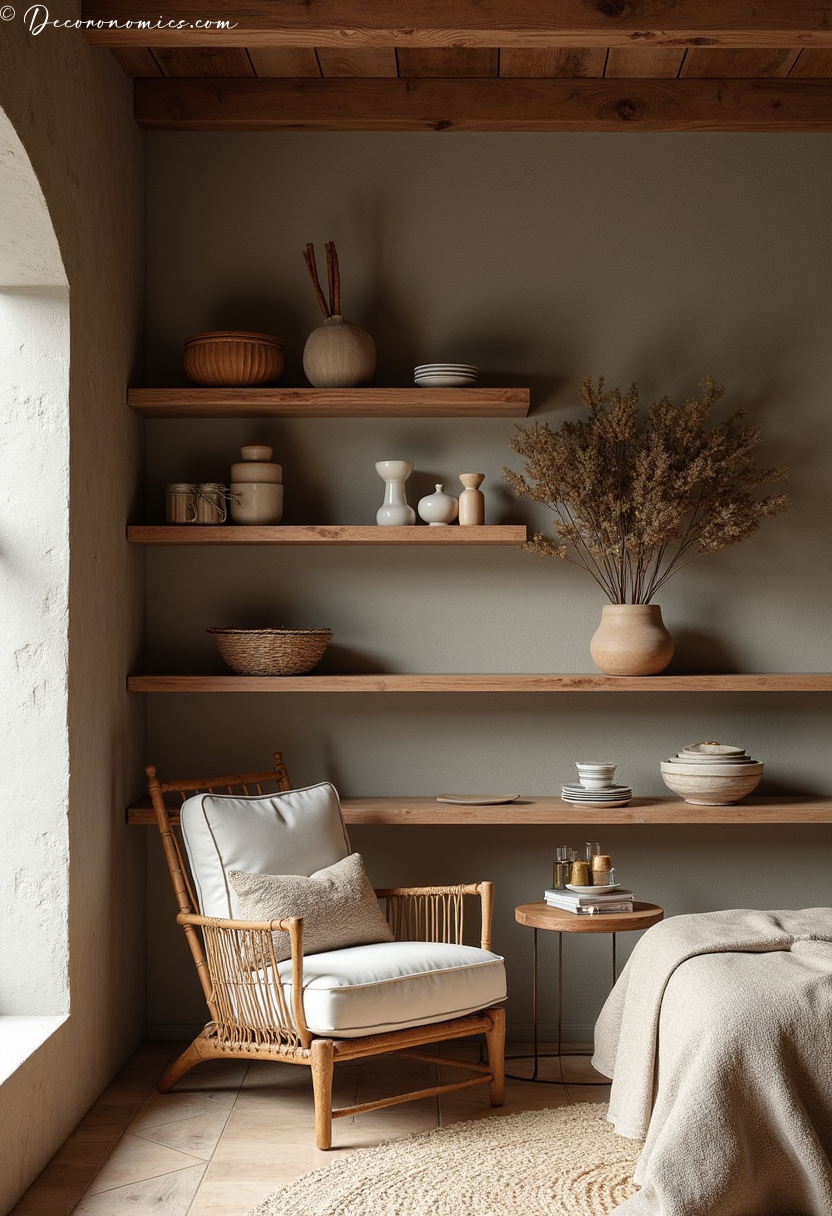 Rustic shelving ideas