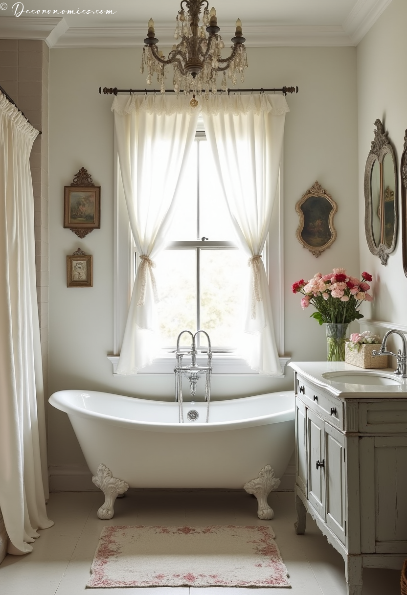 Bathroom with clawfoot tub