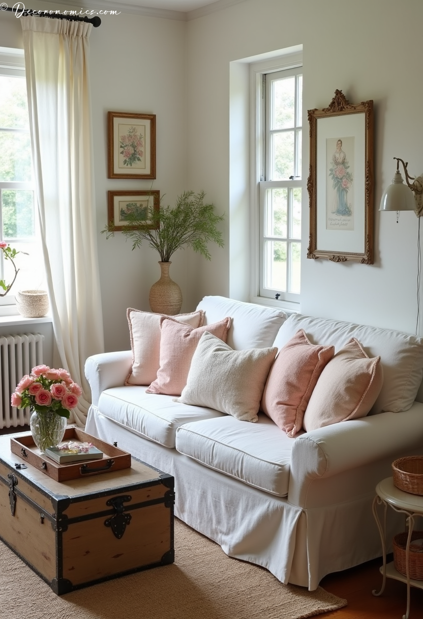 Cottage living with slipcover sofa