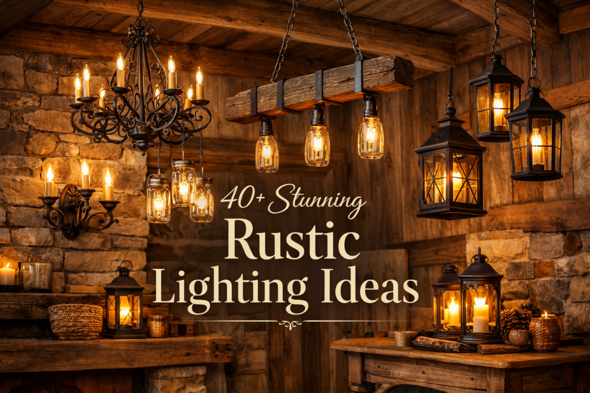 40+ Stunning Rustic Lighting Ideas: From Wagon Wheel Chandeliers to Antler Fixtures