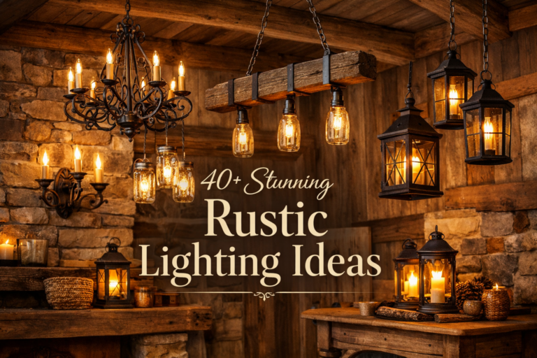 Rustic Task Light 40+ Stunning Rustic Lighting Ideas: From Wagon Wheel Chandeliers to ...