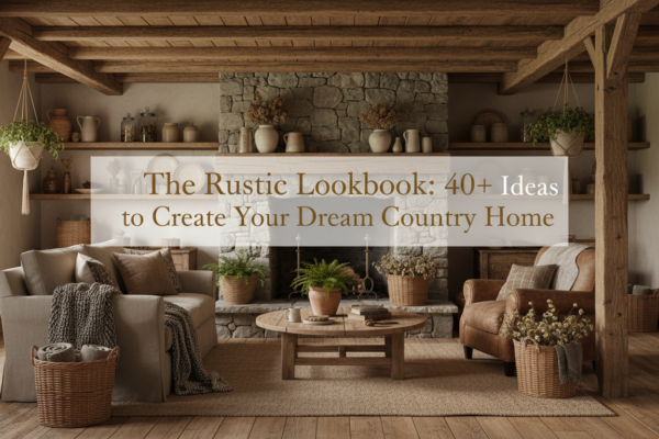 40+ Rustic Home Design Ideas: Fireplaces, Kitchens, Bedrooms & Entryways with Natural Charm