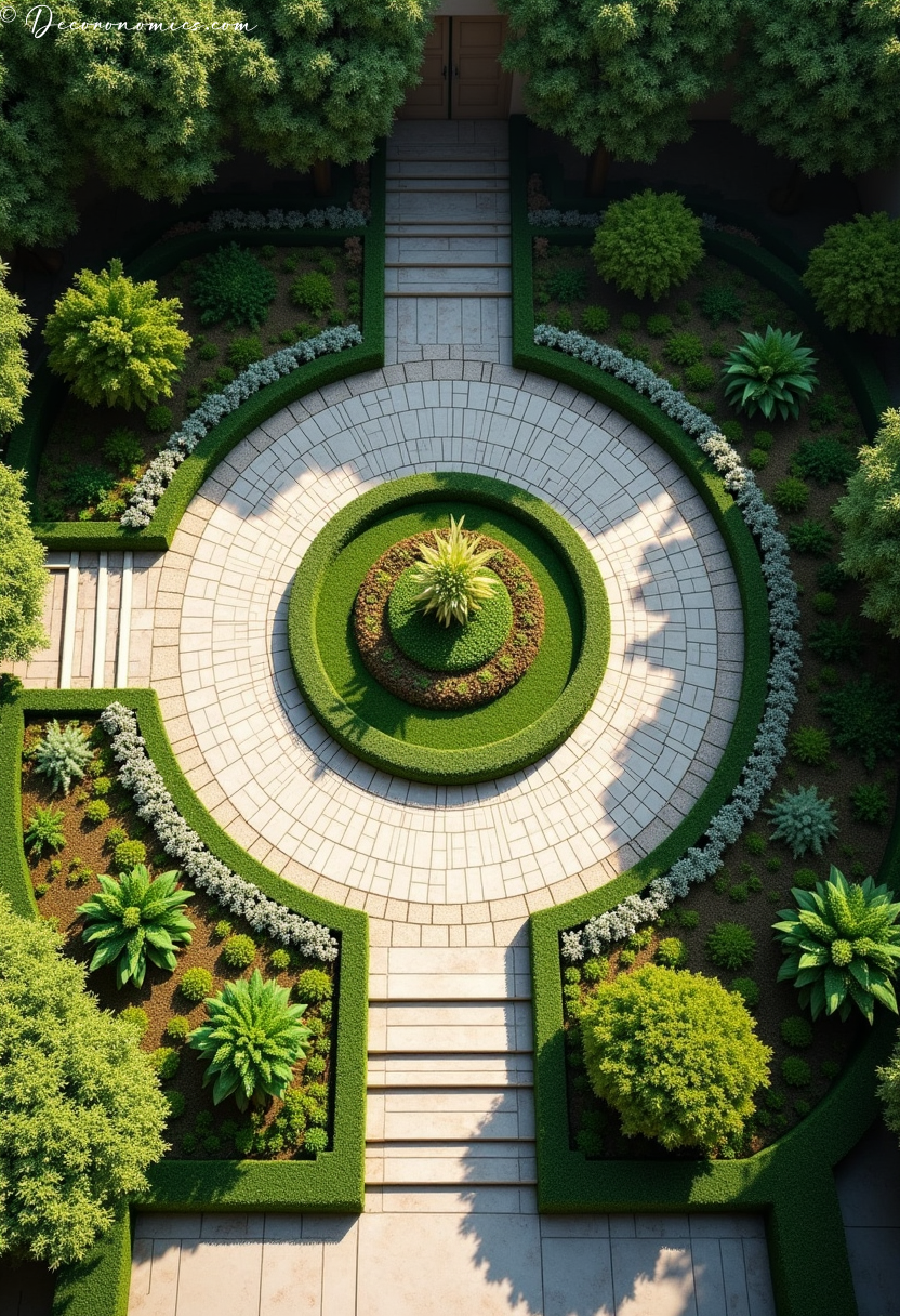 Circular courtyard