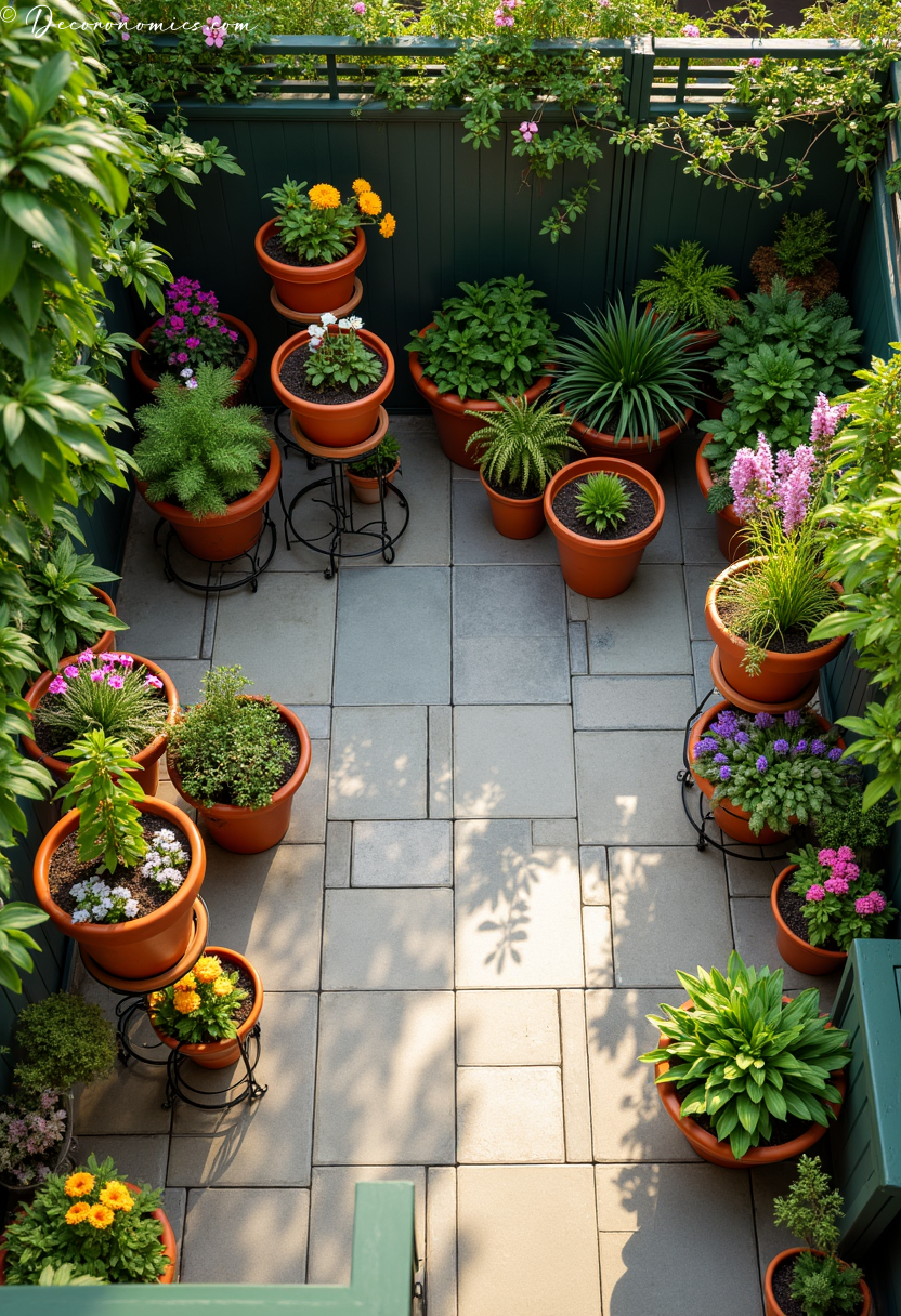 Container garden patio