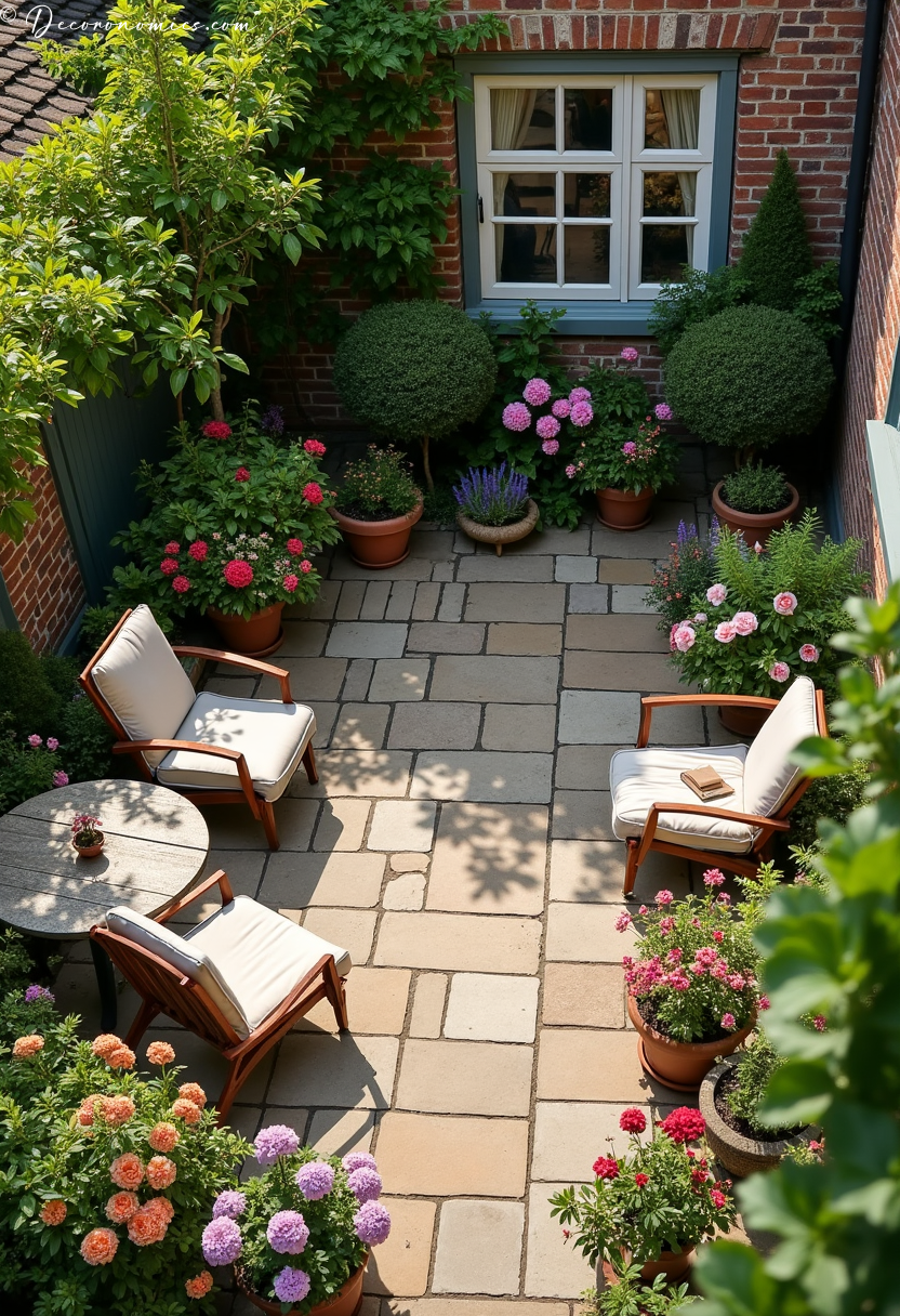 Cottage garden patio