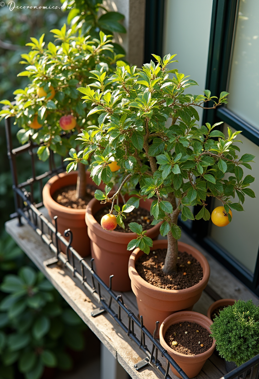 Dwarf fruit tree balcony