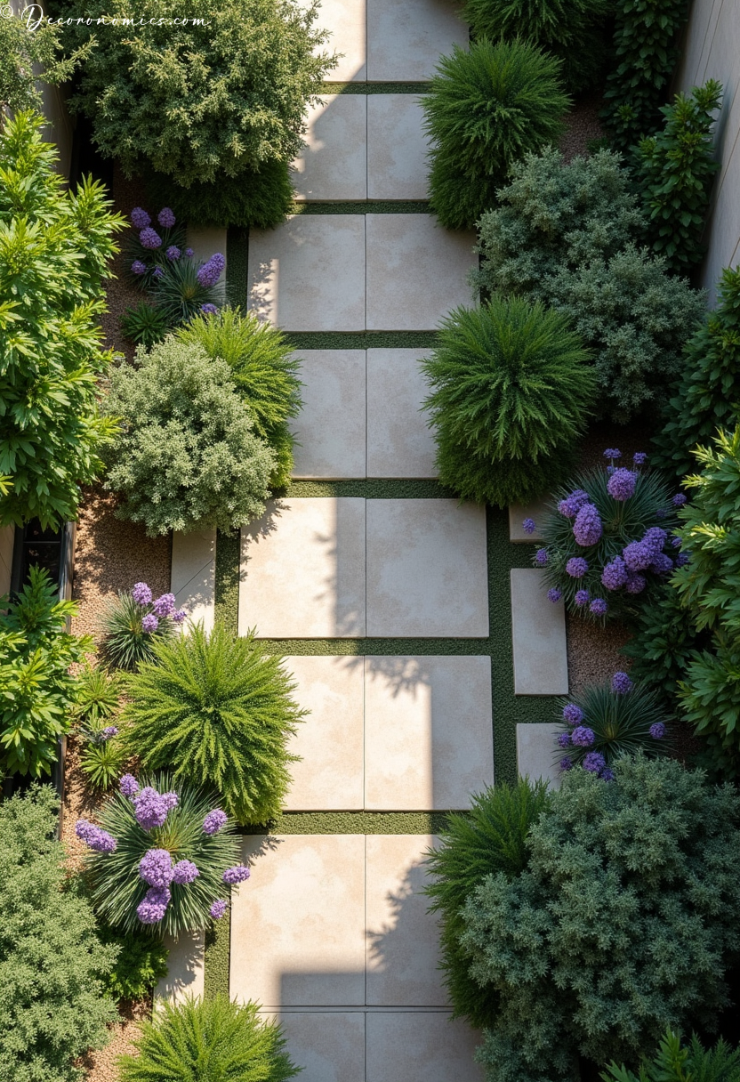 Fragrance pathway courtyard