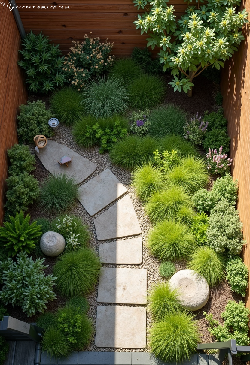 Mini meadow courtyard