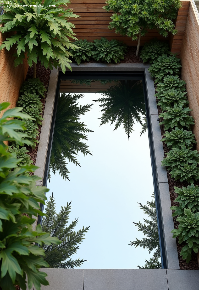 Mirror illusion patio