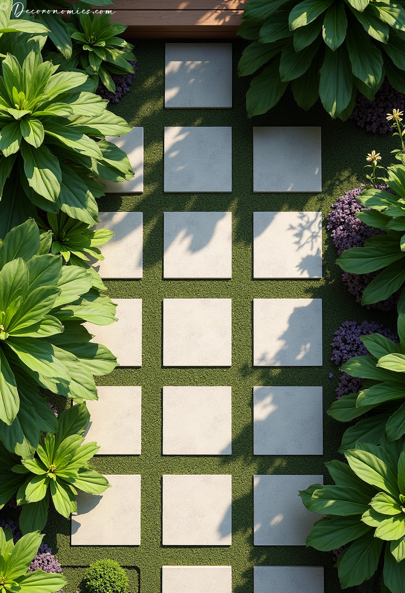 Permeable paving patio