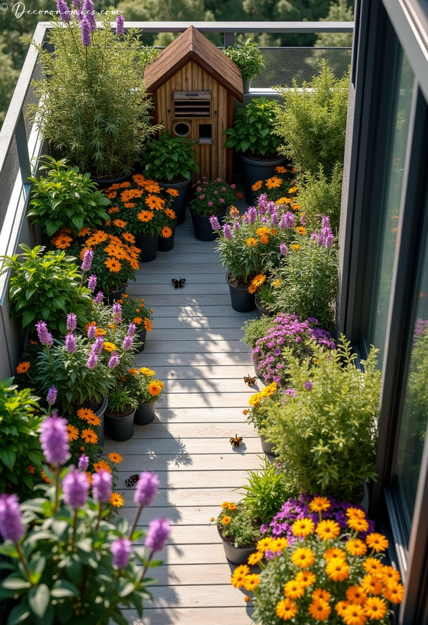 Pollinator balcony