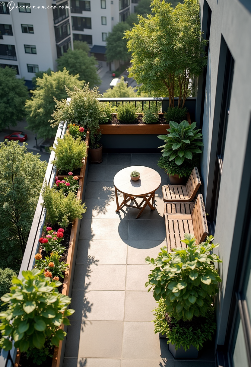 Railing planter balcony