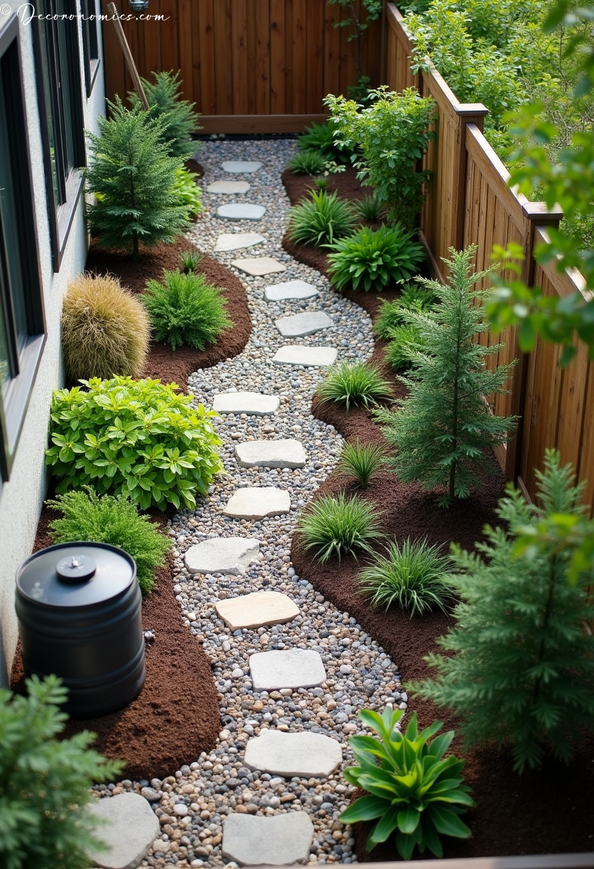 Rain garden front yard