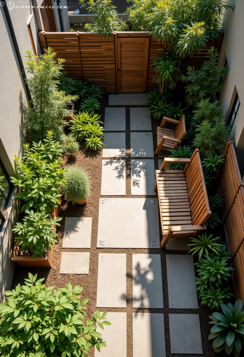 Reclaimed material garden