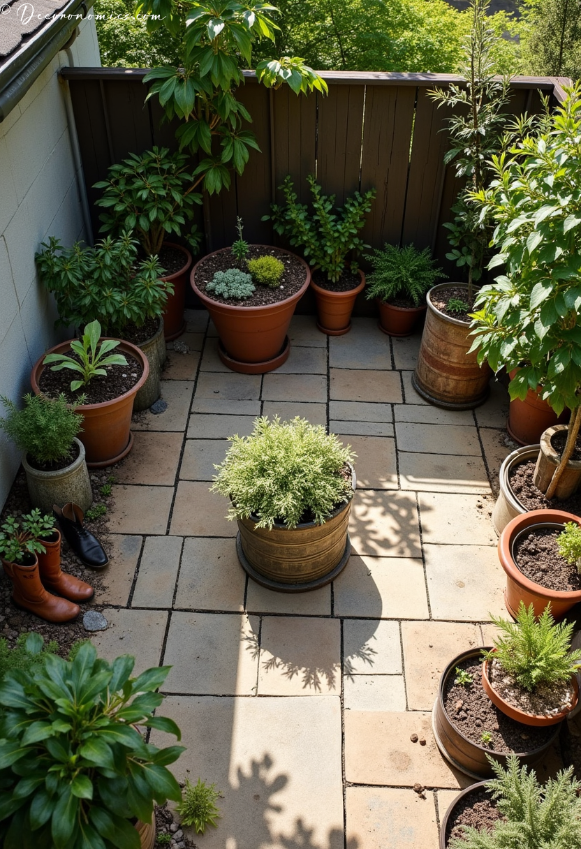 Recycled container patio