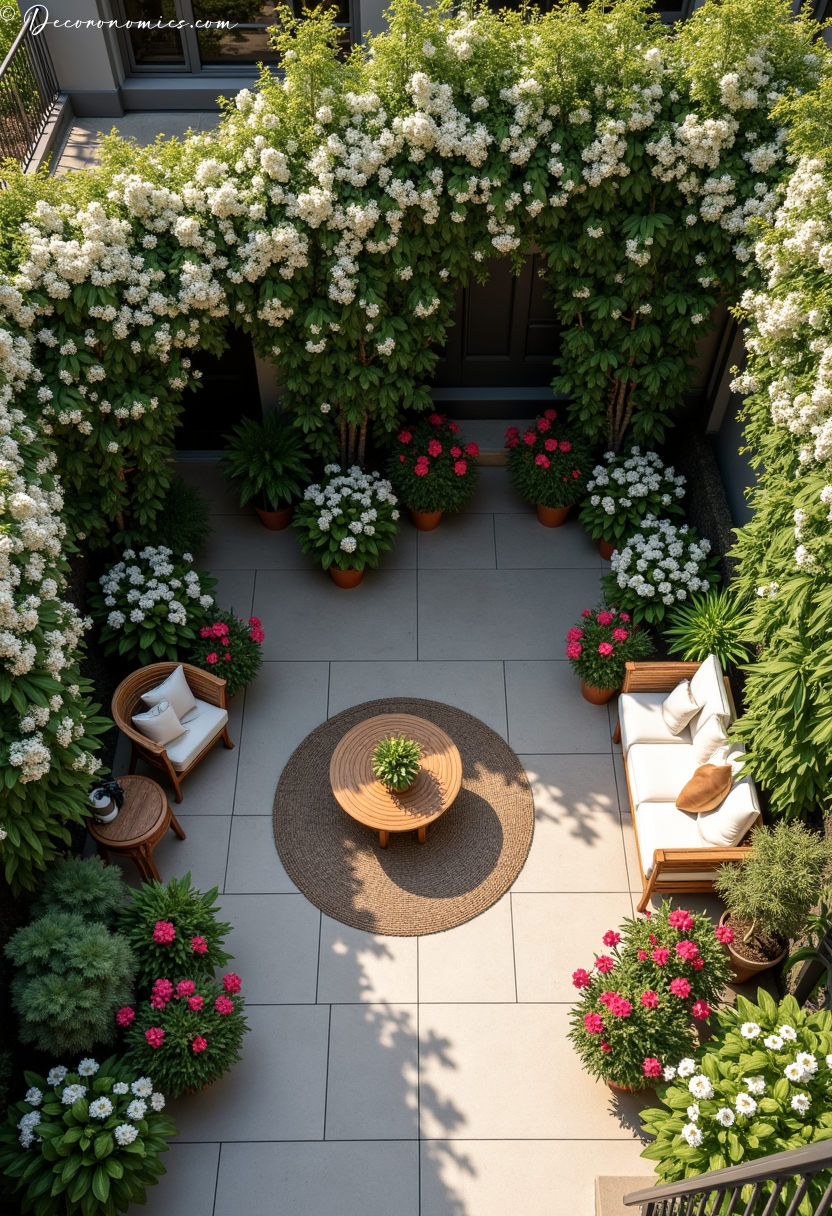 Scented garden patio