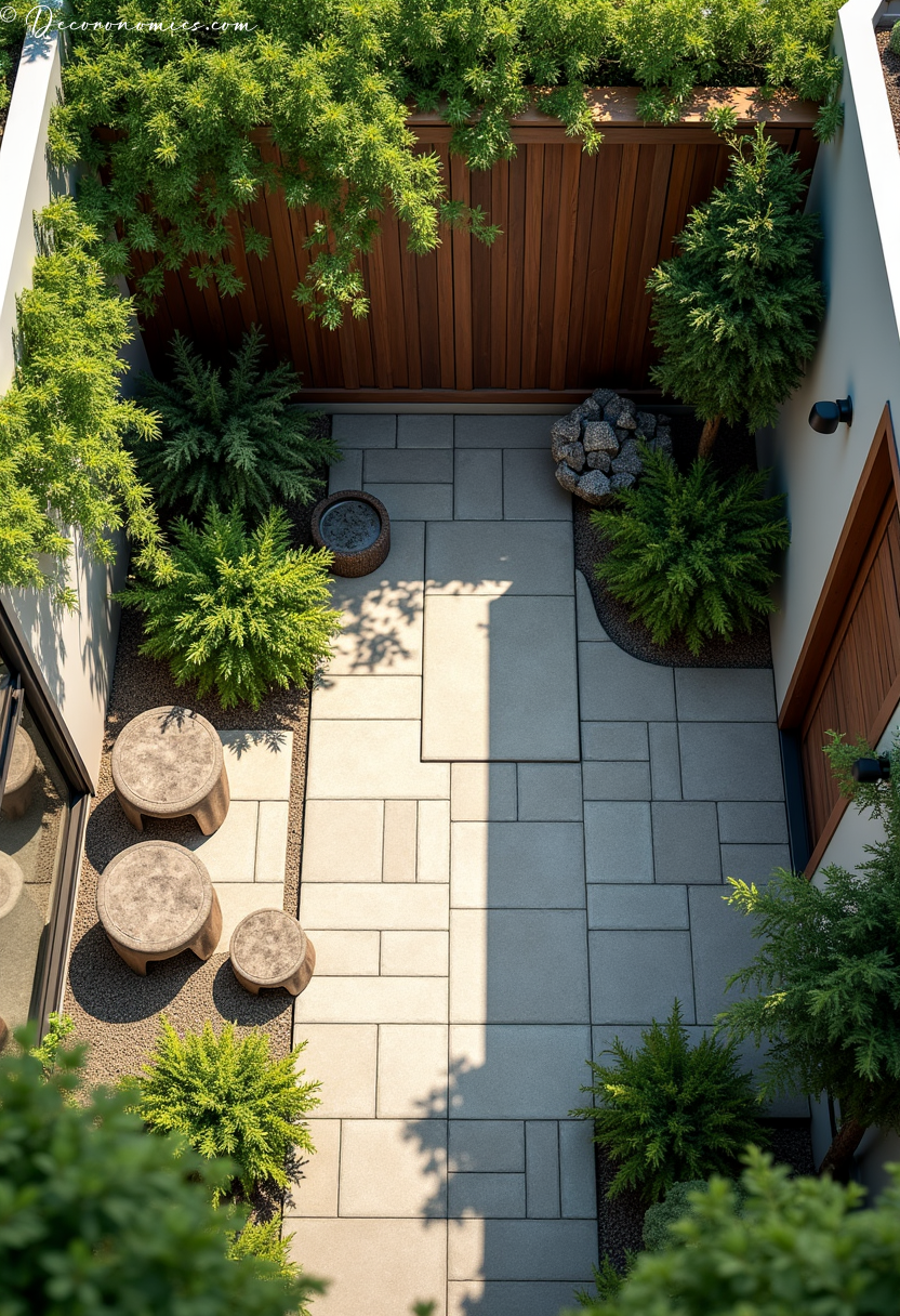 Sensory garden patio