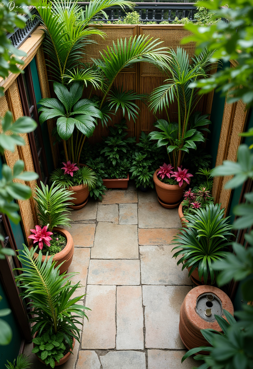 Tropical small patio