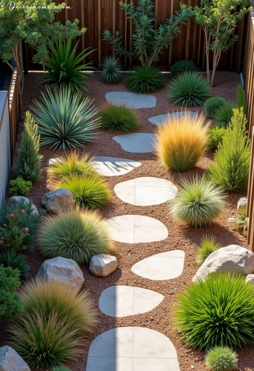 Xeriscape front garden