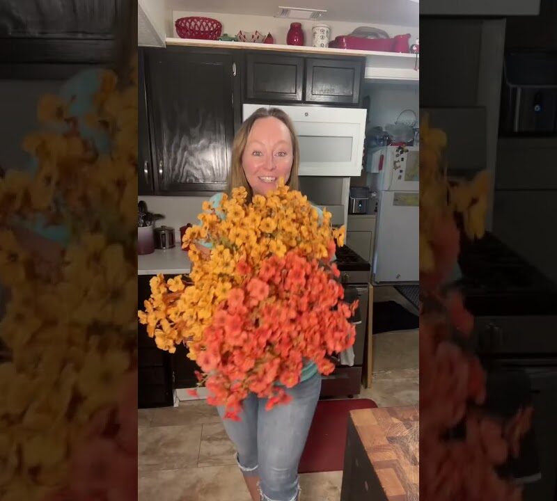 Faux Fall Flower Arrangement Pack of 24 — Easy Seasonal Vignette