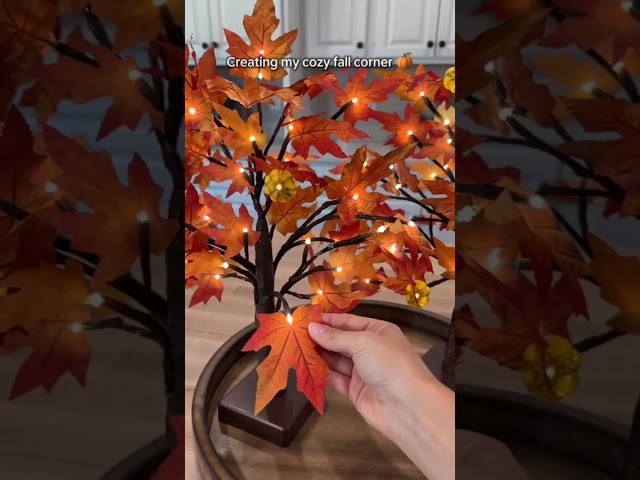 Cozy Fall Kitchen Island Decor with Pumpkins & Warm Textures