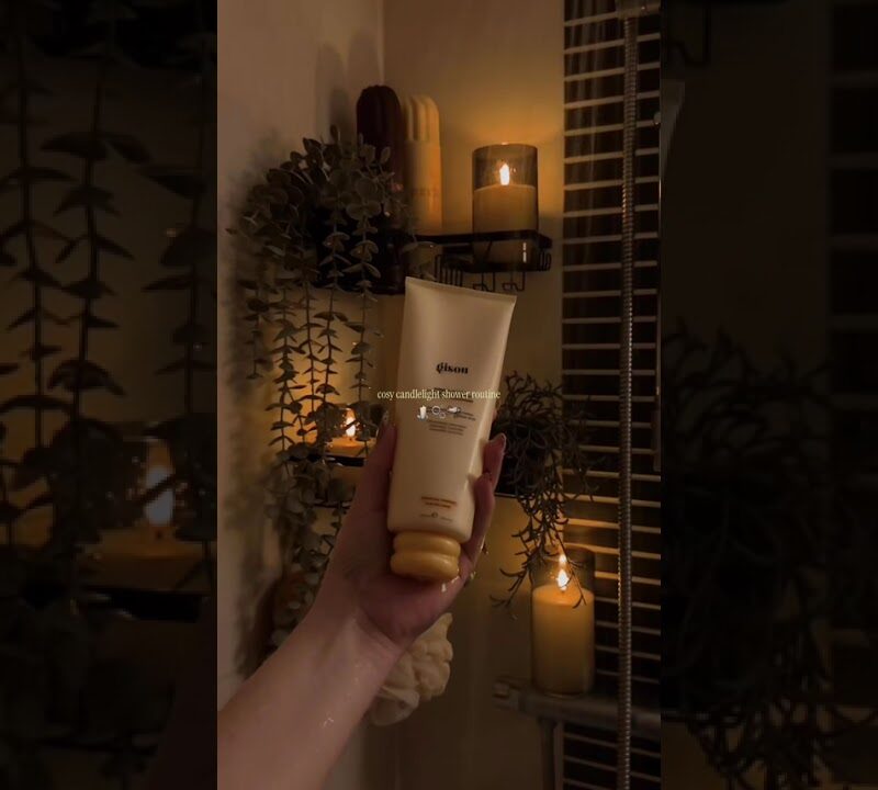 Candlelight Shower Ambiance: A Spa-Like Bathroom Glow-Up