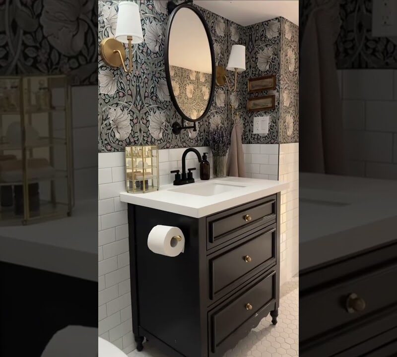 Cozy Builder Grade Bathroom Glow-Up on a Budget