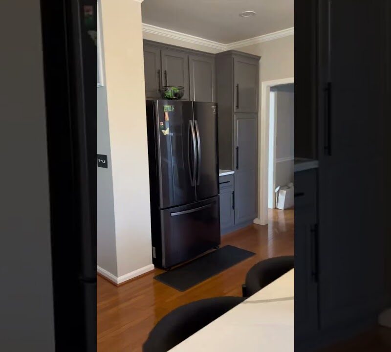 Modern Kitchen Renovation: Clean White Cabinets, Warm Wood Accents & Open Shelving