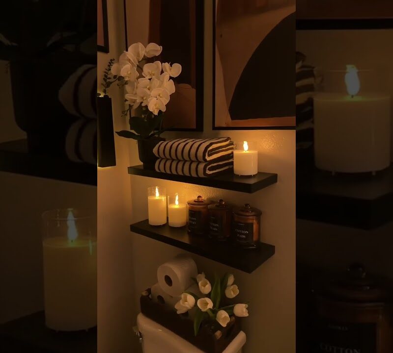 Moody Dark Bathroom Decor: A Dramatic, Spa-Like Retreat