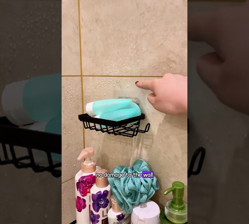 Sleek Corner Shower Shelves That Keep Everything Organized