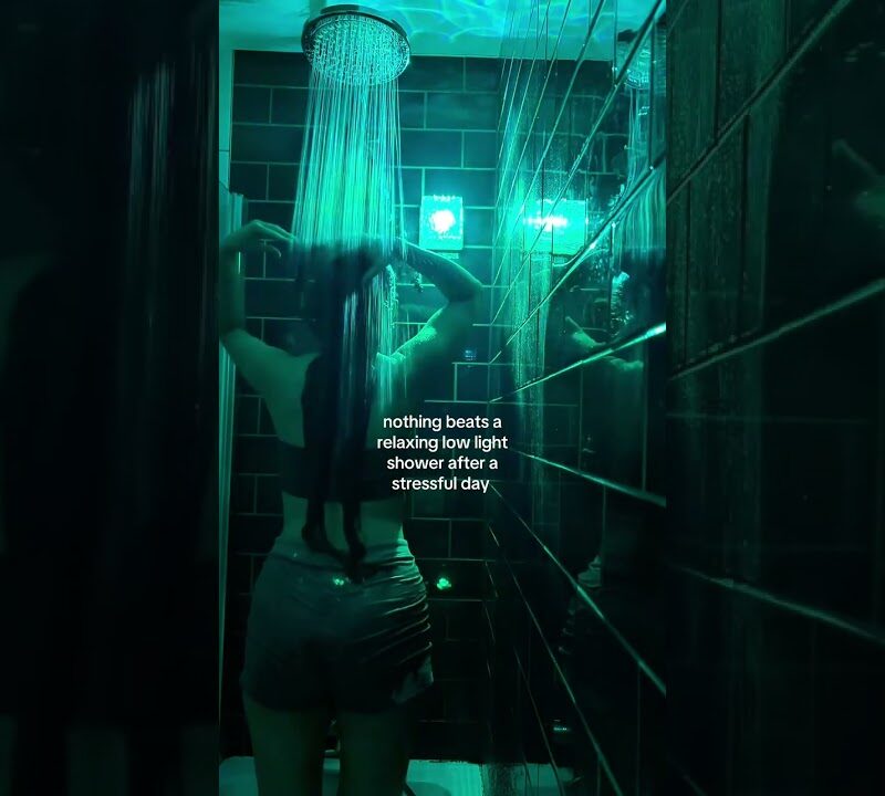 Soft Glow Shower Sanctuary: A No Bright Lights Bathroom Idea