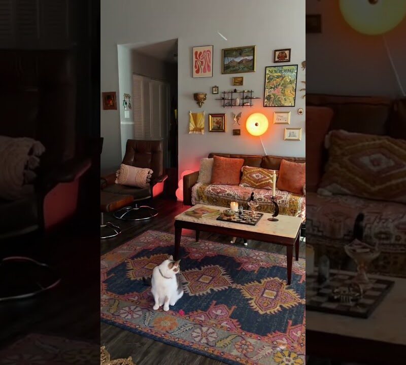 Warm Boho Eclectic Living Room for a Cozy November